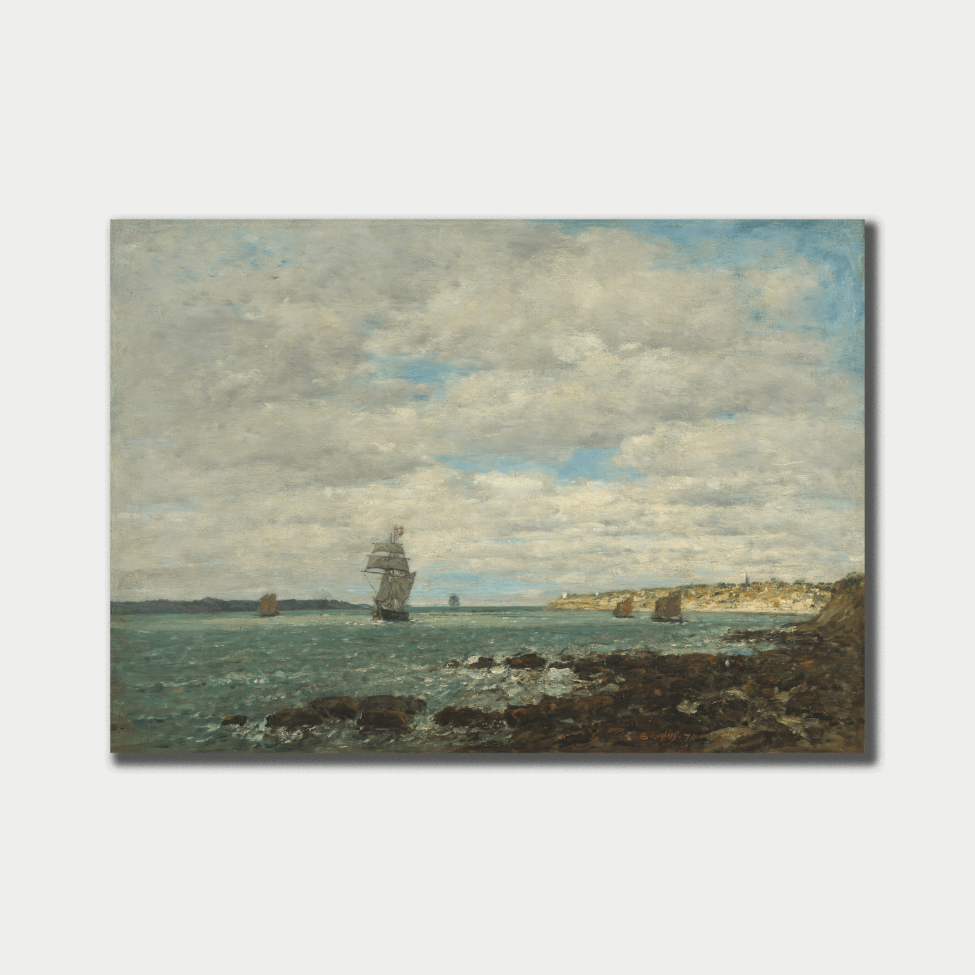 Coast of Brittany, Eugène Boudin