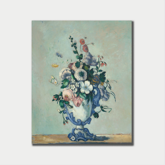 Flowers in a Rococo Vase, Paul Cezanne