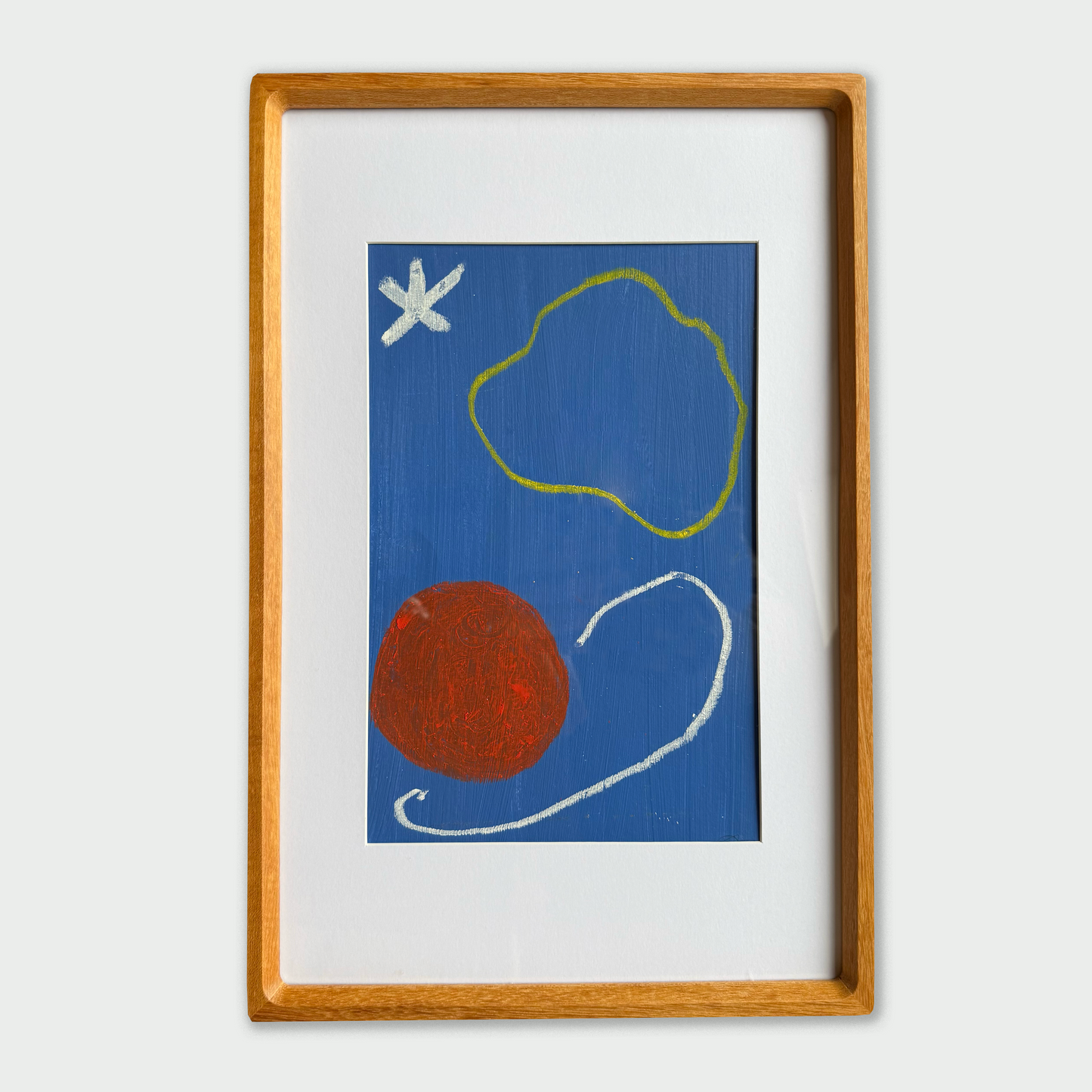 Untitled (Rings on Blue)