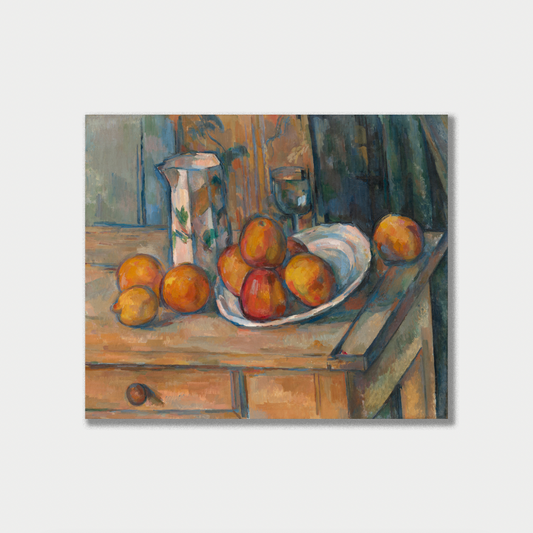 Still Life with Milk Jug and Fruit, Paul Cezanne